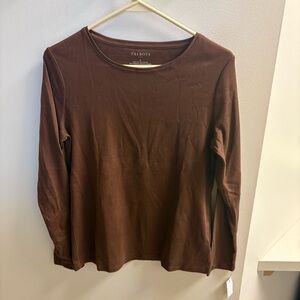 Talbots Women's Brown Long Sleeve Top